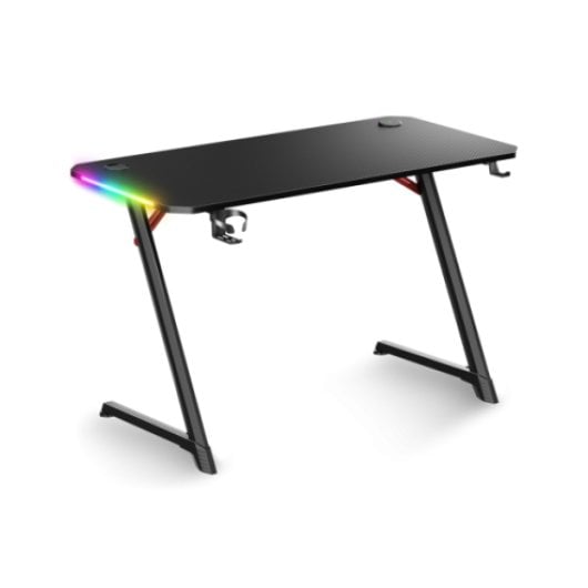 Mesa Gaming Spirit of Gamer 120cm MDF con LEDs, soporte auriculares y gestión de cables