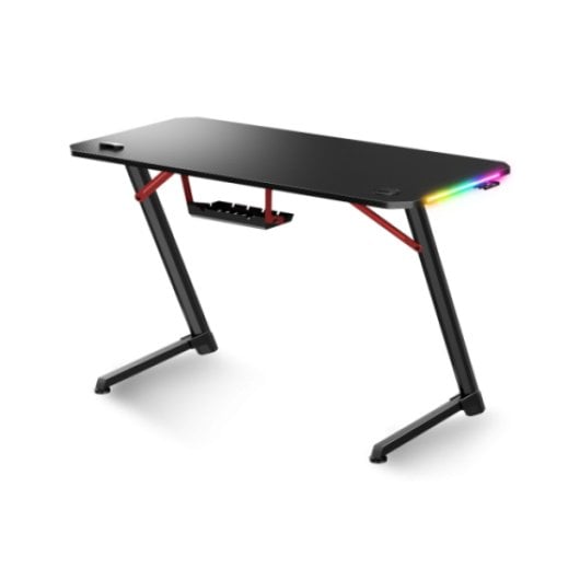 Mesa Gaming Spirit of Gamer 120cm MDF con LEDs, soporte auriculares y gestión de cables