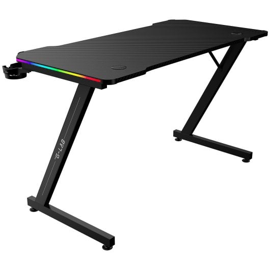 Scrivania Gaming The G-Lab 120cm Metallo e MDF LED RGB