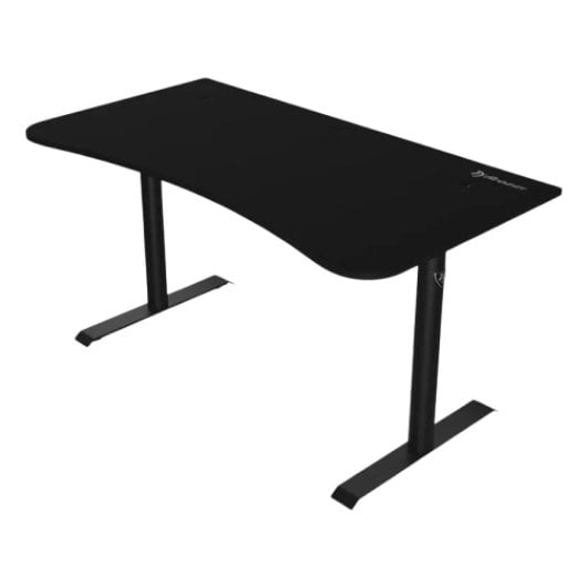 Mesa Gaming Arozzi Arena Medium 140cm MDF Microfibra Negro Pasacables