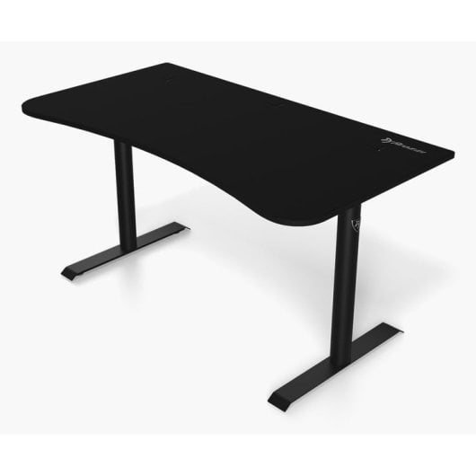 Mesa Gaming Arozzi Arena Medium 140cm MDF Microfibra Negro Pasacables