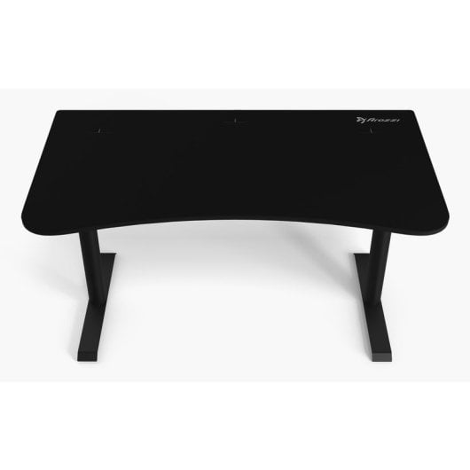 Mesa Gaming Arozzi Arena Medium 140cm MDF Microfibra Negro Pasacables