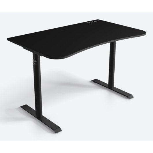 Mesa Gaming Arozzi Arena Small 114cm MDF Acero Pasacables Microfibra Negra