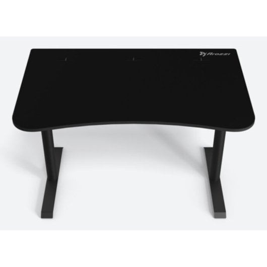 Mesa Gaming Arozzi Arena Small 114cm MDF Acero Pasacables Microfibra Negra