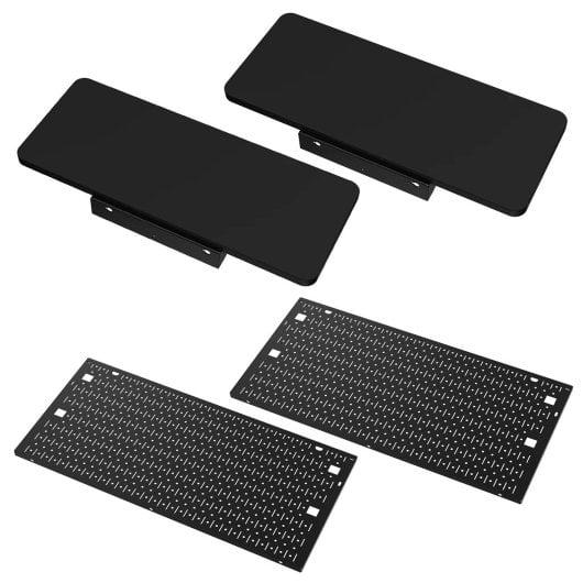 Extensions de Bureau Corsair Noir Kit de Panneaux Latéraux Perforés