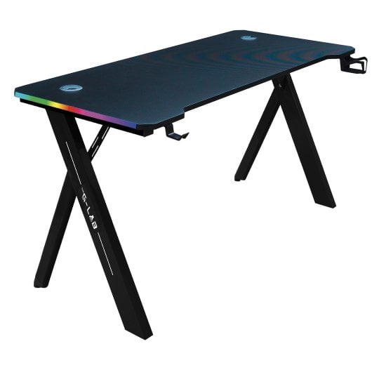 Bureau Gaming G-Lab K-Desk Sulfur 120cm Noir LED RGB