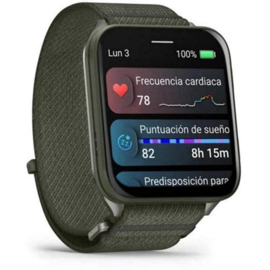 Smartwatch Garmin Venu X1 AMOLED 2", GPS Multisatélite, Titanio, 32GB, 8 días de batería
