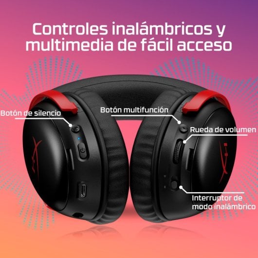 Wireless Headset HyperX Cloud III S Bluetooth 120 Std. Akku DTS Headphone:X