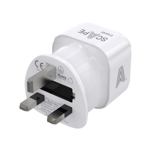 Adaptador de tomada universal SEM NOME 850 para Europa para Reino Unido, tipo G, fusível de 13 A, 2990 W