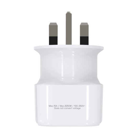 Adaptador de tomada universal SEM NOME 850 para Europa para Reino Unido, tipo G, fusível de 13 A, 2990 W