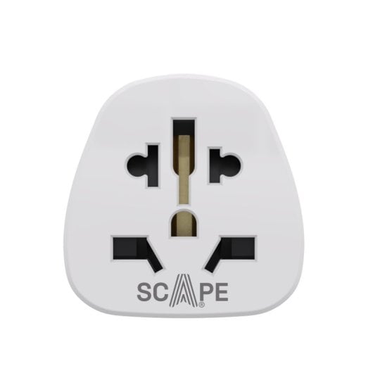 Adaptador Universal de Viaje Scape Travel 830 Para EE.UU./Japón Multienchufe 250V 15A 3750W