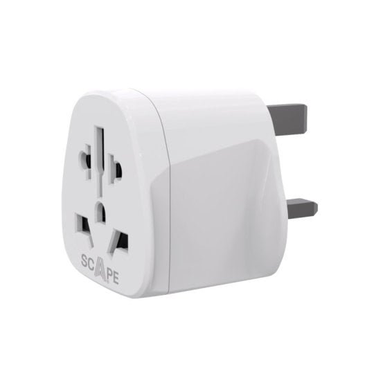 Scape Travel 830 Typ G Universal-Reiseadapter, kompatibel mit A/B/C/G/I, 250 V, 10 A, 2500 W