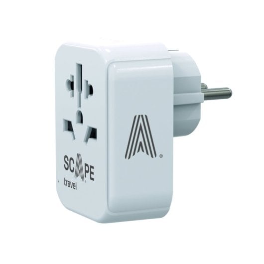 Adaptateur universel SANS NOM 830C Schuko Type F, USB-A x2, USB-C, multiprise internationale