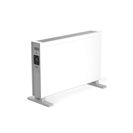 Ksix Blaze Calefactor Eléctrico De Convección Inteligente, 2000w, Pantalla Led Táctil, App Tuya, Control Remoto, Blanco