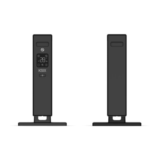 Ksix Blaze Calefactor Eléctrico De Convección Inteligente, 2000w, Pantalla Led Táctil, App Tuya, Control Remoto, Negro