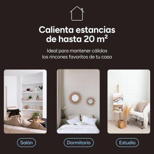 Convector Elétrico Ksix Blaze 2000W Wifi Comando Ecrã LED Tuya Proteção