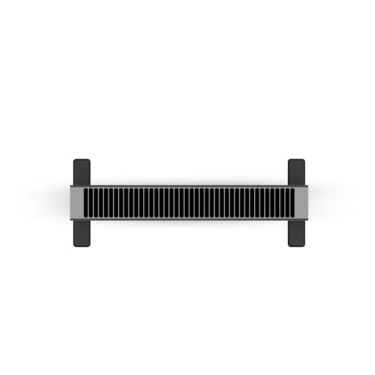 Ksix Blaze Calefactor Eléctrico De Convección Inteligente, 2000w, Pantalla Led Táctil, App Tuya, Control Remoto, Negro