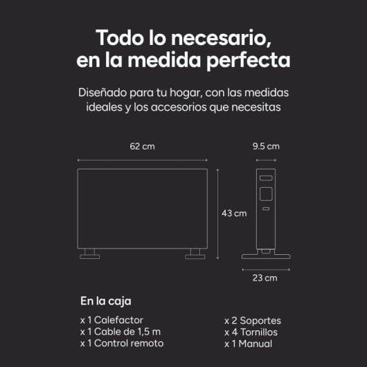 Convector Elétrico Ksix Blaze 2000W Wifi Comando Ecrã LED Tuya Proteção