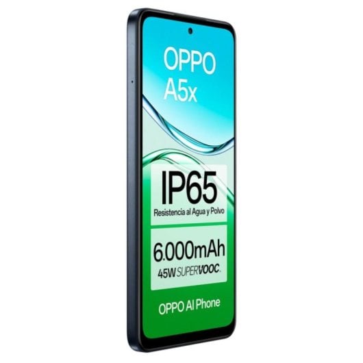 Smartphone OPPO A5x 4GB 128GB Smartphone 6.67" HD+ 45W 6000mAh Resistente IP65 Android 15 Azul