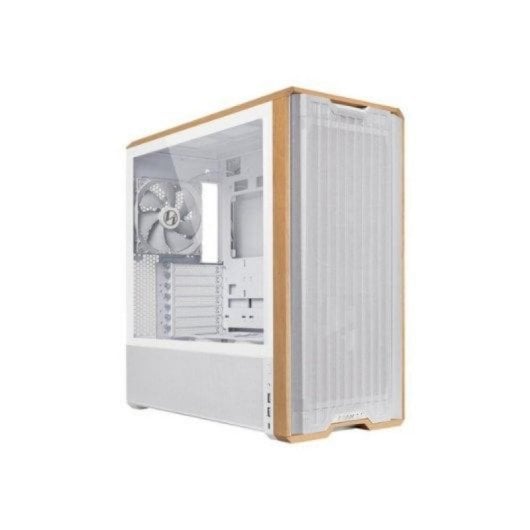 Caja PC ATX/EATX Lian Li Lancool 217 Acero/Madera/Templado Blanco aRGB+Ventilación Avanzada