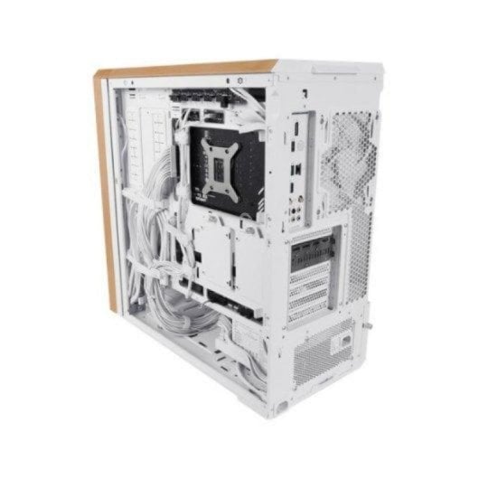 Caja PC ATX/EATX Lian Li Lancool 217 Acero/Madera/Templado Blanco aRGB+Ventilación Avanzada