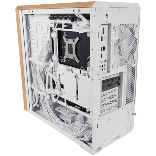 Lian Li Lancool 217 ATX/EATX PC-Gehäuse, Stahl/Holz/Gehärtetes Glas, Weiß, aRGB+Advanced Ventilation