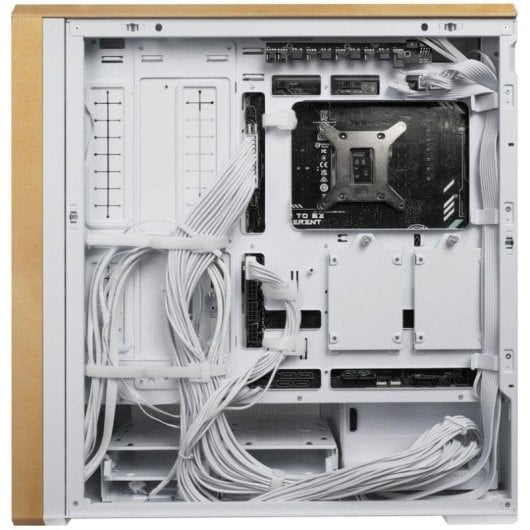 Pc Kast Lancool Lancool 217 Staal/Hout/Tempered Glass aRGB+Geavanceerde Ventilatie