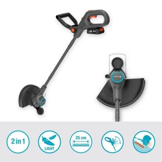 Gardena EasyTrim 2518V Rasentrimmer D-Griff 25 cm 1,6 mm Draht 1,7 kg Akku