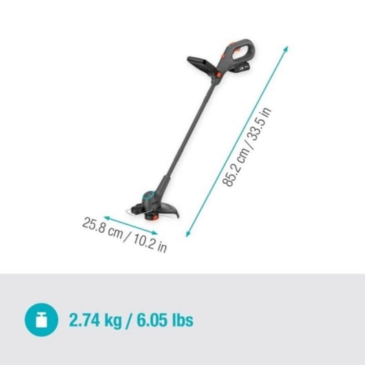 Gardena EasyTrim 2518V Rasentrimmer D-Griff 25 cm 1,6 mm Draht 1,7 kg Akku