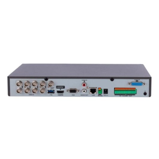 DVR Hikvision iDS-7208HUHI-M1/FA/A AcuSense 8 canales 4K H.265 Pro+ Audio Negro