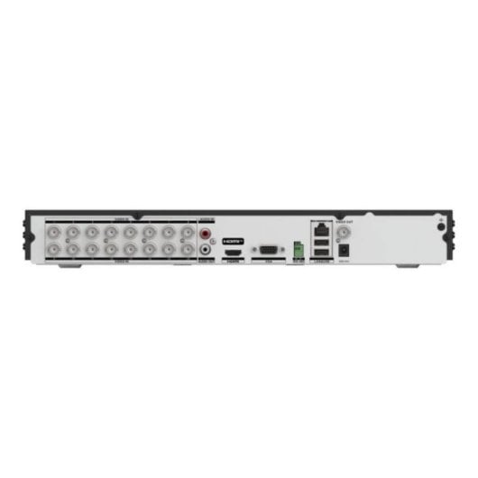 DVR Hikvision DS-7216HQHI-K1 4K de 16 canais com reconhecimento facial H. 265 Pro+, disco rígido duplo Gigabit de 24 TB