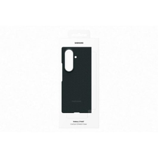 Samsung Funda Carbon Shield negra y protector de pantalla para Z Fold7