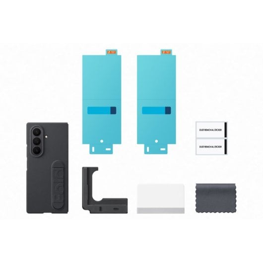Samsung Funda Silicona negra y protector de pantalla para Z Fold7