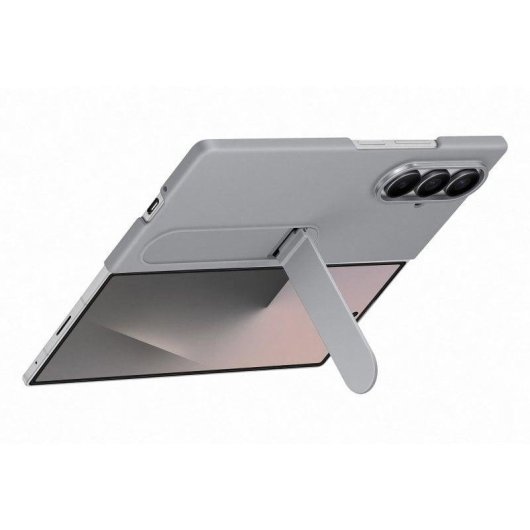 Capa Silicone Samsung Cinzenta com Suporte para Galaxy Z Fold7