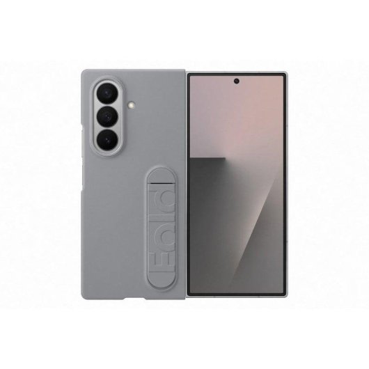 Capa Silicone Samsung Cinzenta com Suporte para Galaxy Z Fold7