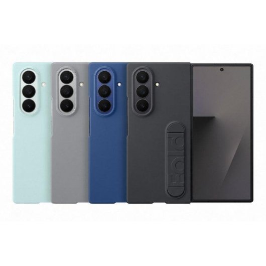 Capa Silicone Samsung Cinzenta com Suporte para Galaxy Z Fold7