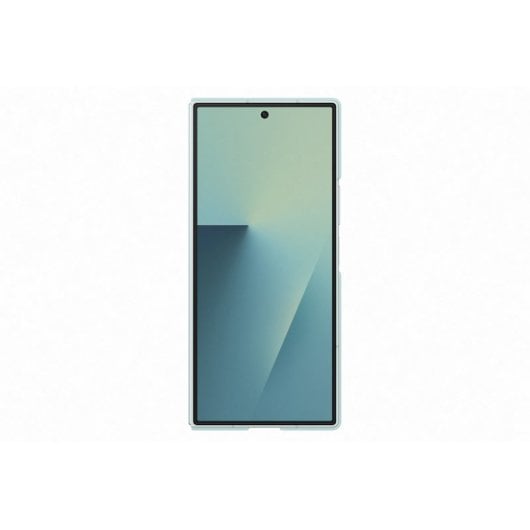 Custodia in silicone verde menta e pellicola protettiva per lo schermo Samsung Z Fold7