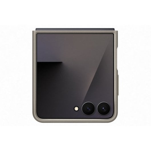 Samsung Funda de Cuero Vegano marrón para Z Flip7