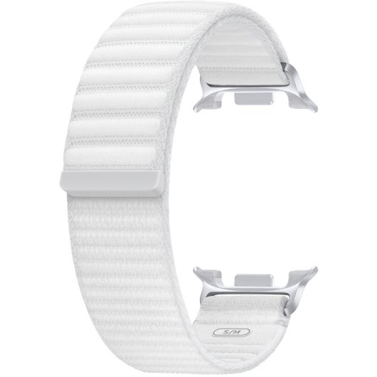 Samsung Weißes geflochtenes Fadenarmband (S/M) für Watch8/Watch8 Classic
