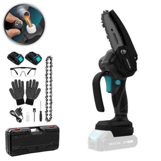 Mini Motosierra MontanaForce 4000 Hand Batería 21V 400W 2 Baterías