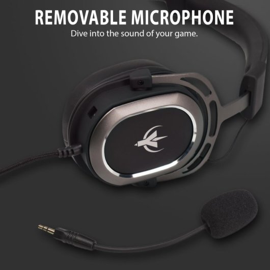 Auricular Gaming SPYCO Impulse HE-122 7.1 50mm Aluminio Ligero Multiplataforma Micrófono