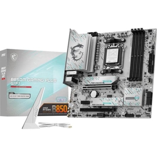 Placa Base MSI B850M GAMING PLUS WIFI B850 AM5 DDR5 Micro ATX WiFi 7 PCIe 5.0 RGB