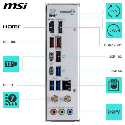 Placa Base MSI B850M GAMING PLUS WIFI B850 AM5 DDR5 Micro ATX WiFi 7 PCIe 5.0 RGB