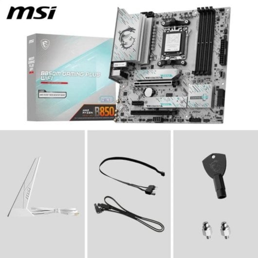 Placa Base MSI B850M GAMING PLUS WIFI B850 AM5 DDR5 Micro ATX WiFi 7 PCIe 5.0 RGB