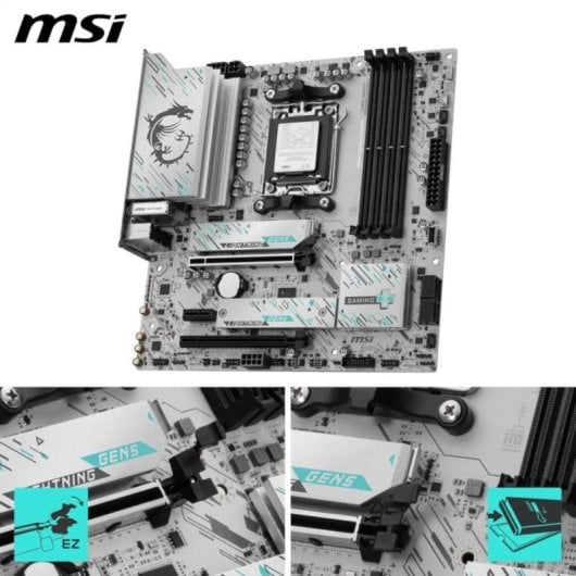 Placa Base MSI B850M GAMING PLUS WIFI B850 AM5 DDR5 Micro ATX WiFi 7 PCIe 5.0 RGB