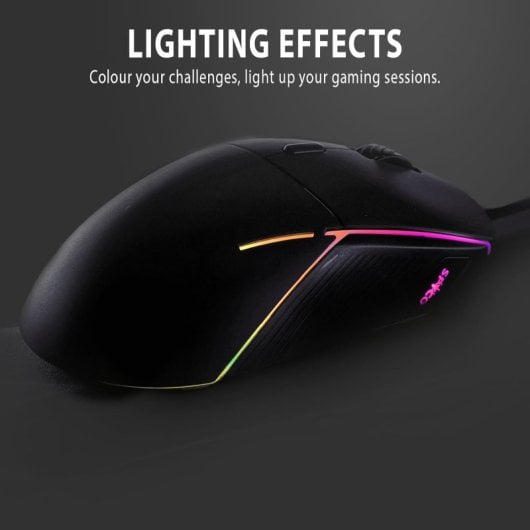 Ratón Gaming SPYCO Action MO-102 Sensor Pixart 3360 12000DPI RGB 6 Botones 96g