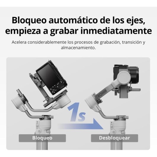 Estabilizador cámara DJI RS 4 Mini Blanco 2kg 3100mAh 13h Polímero de litio