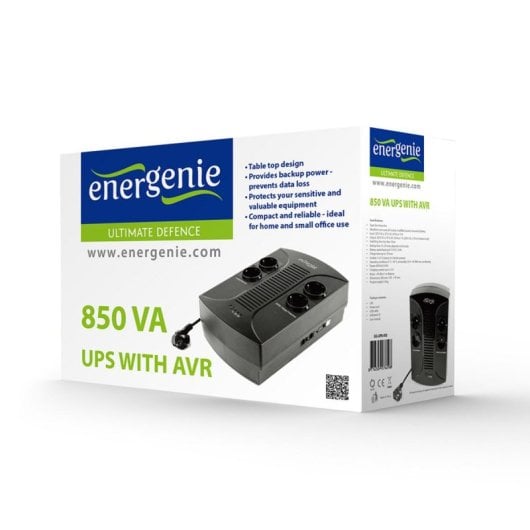 SAI Gembird EG-UPS-002 850VA 510W AVR USB Gestión Compacto Instalación Mural VRLA 8Ah