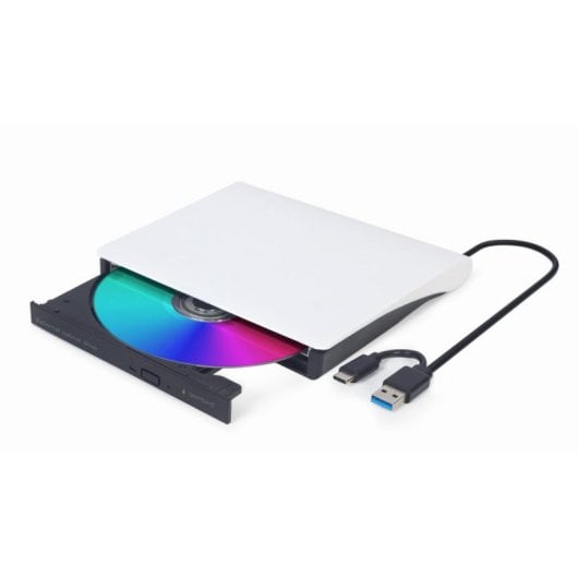 Externer CD/DVD Brenner Gembird DVD-USB-03-BW USB 3.1 Typ C 24x CD 8x DVD