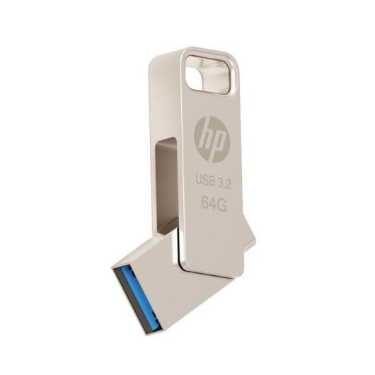 Pendrive PNY HPFD206C-64 64GB USB Type-A USB Type-C 100MBs Plata